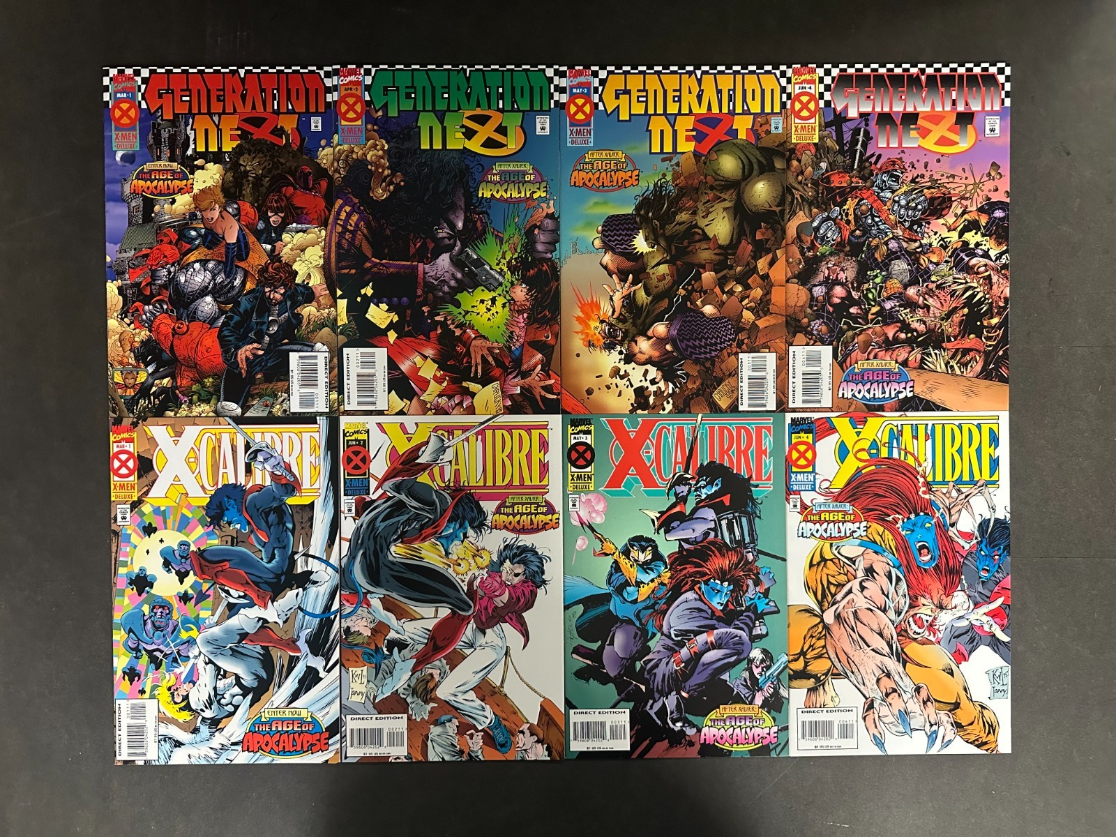 Age of Apocalypse (1995) NM (9.4) Mini Set of 16 – Age of Apocalypse #Lotof16 Comic Book Marvel Comics 1995 Uncanny X…