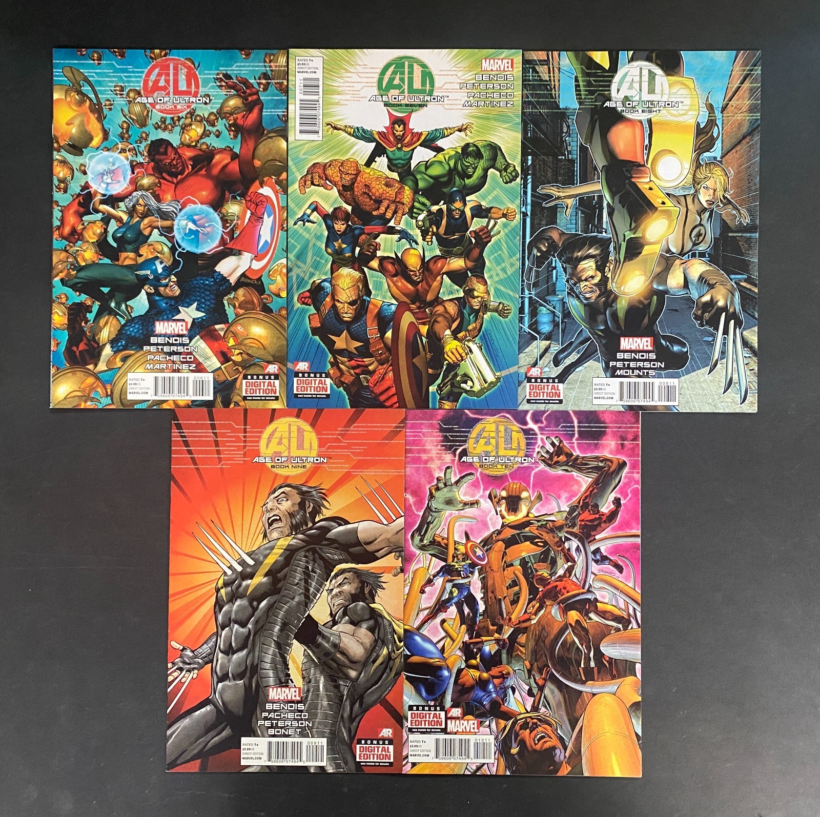 Age of Ultron (2013) #'s 1 2 3 4 5 6 7 8 9 10 NM (9.4) Set Bendis Hitch – Age of Ultron #1-10 Comic Book Marvel 2013…