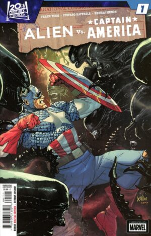 Alien vs. Captain America (2025) #1 NM Romulo Fajardo Jr. Cover – Aliens #1 Marvel 2025 Alien
