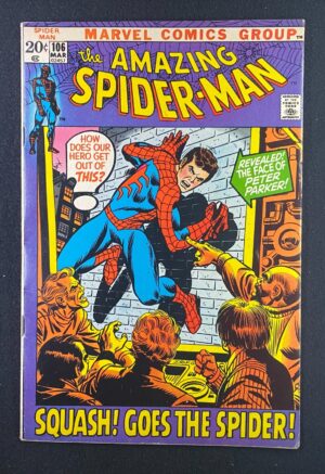 Amazing Spider-Man (1963) #106 FN+ (6.5) – Amazing Spider-Man #106 Comic Book Marvel Comics 1972 Spider-Man