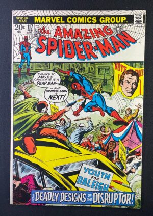Amazing Spider-Man (1963) #117 VF- (7.5) Disruptor – Amazing Spider-Man #117 Comic Book Marvel Comics 1972 Spider-Man