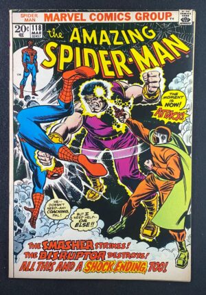Amazing Spider-Man (1963) #118 VF (8.0) Death Smasher – Amazing Spider-Man #118 Comic Book Marvel Comics 1972 Spider-Man