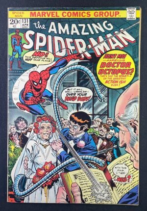 Amazing Spider-Man (1963) #131 FN- (5.5) Aunt May Doc Ock – Amazing Spider-Man #131 Comic Book Marvel Comics 1974 Spi…
