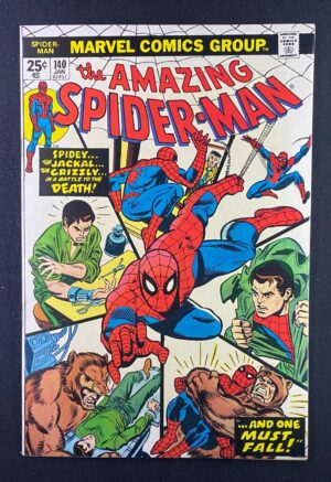 Amazing Spider-Man (1963) #140 NM- (9.2) Jackal – Amazing Spider-Man #140 Comic Book Marvel Comics 1974 Spider-Man