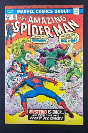 Amazing Spider-Man (1963) #141 FN/VF (7.0) 1st App 2nd Mysterio – Amazing Spider-Man #141 Comic Book Marvel Comics 19…