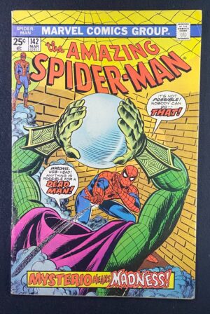 Amazing Spider-Man (1963) #142 VG/FN (5.0) Mysterio – Amazing Spider-Man #141 Comic Book Marvel Comics 1974 Spider-Man