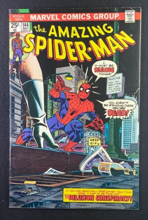 Amazing Spider-Man (1963) #144 FN (6.0) Gwen Stacy Clone – Amazing Spider-Man #144 Comic Book Marvel Comics 1974 Spid…