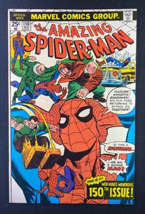 Amazing Spider-Man (1963) #150 FN+ (6.5) Gil Kane – Amazing Spider-Man #150 Comic Book Marvel Comics 1974 Spider-Man