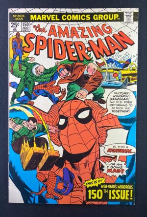 Amazing Spider-Man (1963) #150 FN+ (6.5) – Amazing Spider-Man #150 Comic Book Marvel Comics 1974 Spider-Man
