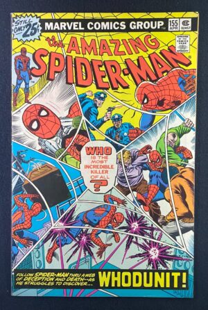 Amazing Spider-Man (1963) #155 FN/VF (7.0) – Amazing Spider-Man #155 Comic Book Marvel Comics 1974 Spider-Man