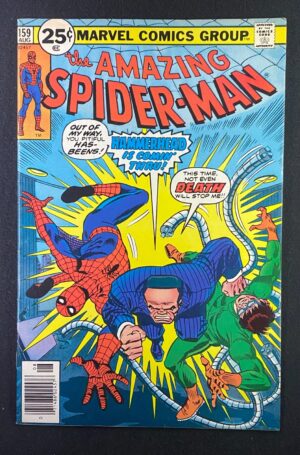 Amazing Spider-Man (1963) #159 FN+ (6.5) Hammerhead – Amazing Spider-Man #159 Comic Book Marvel Comics 1974 Spider-Man