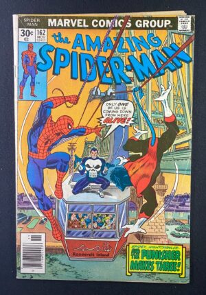 Amazing Spider-Man (1963) #162 VG (4.0) Punisher – Amazing Spider-Man #162 Comic Book Marvel Comics 1974 Spider-Man