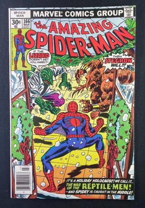 Amazing Spider-Man (1963) #166 VF+ (8.5) – Amazing Spider-Man #166 Comic Book Marvel Comics 1976 Spider-Man