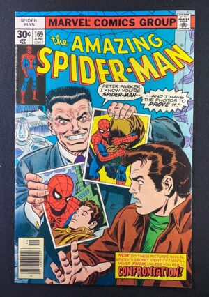 Amazing Spider-Man (1963) #169 VF/NM (9.0) – Amazing Spider-Man #169 Comic Book Marvel Comics 1976 Spider-Man