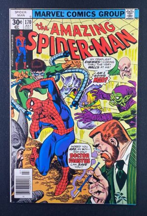 Amazing Spider-Man (1963) #170 VF+ (8.5) – Amazing Spider-Man #170 Comic Book Marvel Comics 1977 Spider-Man