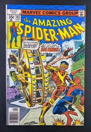 Amazing Spider-Man (1963) #183 VF+ (8.5) Rocket Racer – Amazing Spider-Man #183 Comic Book Marvel Comics 1977 Spider-Man