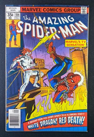 Amazing Spider-Man (1963) #184 FN (6.0) 1st The Dragon Lords – Amazing Spider-Man #184 Comic Book Marvel Comics 1977…