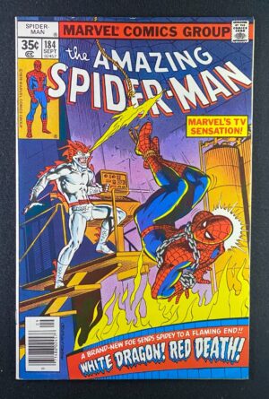 Amazing Spider-Man (1963) #184 FN+ (6.5) 1st The Dragon Lords – Amazing Spider-Man #184 Comic Book Marvel Comics 1977…