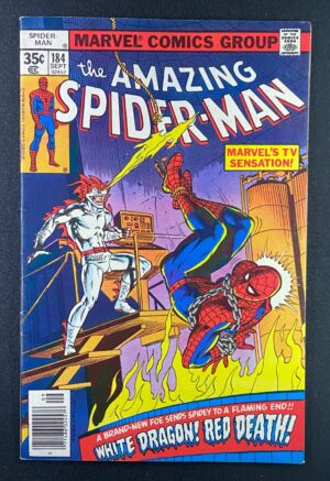 Amazing Spider-Man (1963) #184 FN+ (6.5) 1st White Dragon – Amazing Spider-Man #184 Comic Book Marvel Comics 1977 Spi…