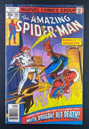 Amazing Spider-Man (1963) #184 FN/VF (7.0) 1st White Dragon – Amazing Spider-Man #184 Comic Book Marvel Comics 1977 S…