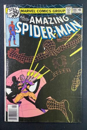 Amazing Spider-Man (1963) #188 FN/VF (7.0) Jigsaw – Amazing Spider-Man #187 Comic Book Marvel Comics 1978 Spider-Man