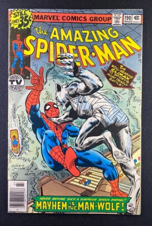 Amazing Spider-Man (1963) #190 FN/VF (7.0) Man-Wolf – Amazing Spider-Man #190 Comic Book Marvel Comics 1979 Spider-Man