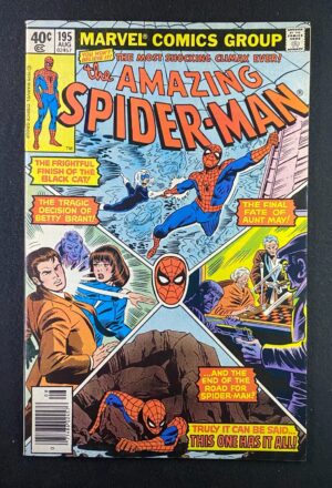 Amazing Spider-Man (1963) #195 VF (8.0) – Amazing Spider-Man #195 Comic Book Marvel Comics 1979 Spider-Man