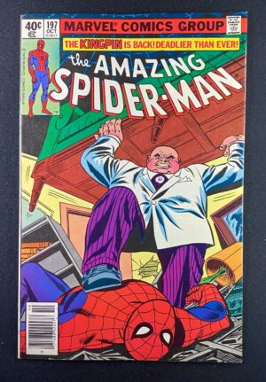 Amazing Spider-Man (1963) #197 NM- (9.2) – Amazing Spider-Man #197 Comic Book Marvel Comics 1979 Spider-Man