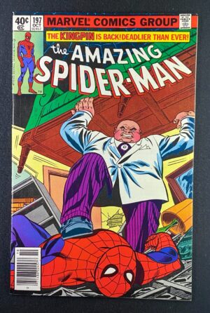 Amazing Spider-Man (1963) #197 NM- (9.2) Kingpin – Amazing Spider-Man #197 Comic Book Marvel Comics 1979 Spider-Man