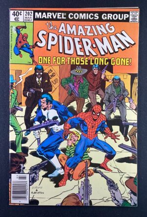 Amazing Spider-Man (1963) #202 VF+ (8.5) Punisher Newsstand – Amazing Spider-Man #202 Comic Book Marvel Comics 1979 S…