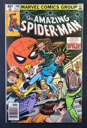 Amazing Spider-Man (1963) #206 NM (9.4+) Mark Jewelers – Amazing Spider-Man #206 Comic Book Marvel Comics 1980 Spider…