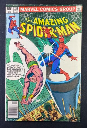 Amazing Spider-Man (1963) #211 VF/NM (9.0) Mark Jewelers – Amazing Spider-Man #211 Comic Book Marvel Comics 1980 Spid…