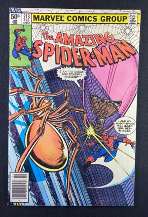 Amazing Spider-Man (1963) #213 FN (6.0) Mark Jewelers – Amazing Spider-Man #213 Comic Book Marvel Comics 1980 Spider-Man
