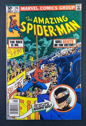 Amazing Spider-Man (1963) #216 NM- (9.2) Mark Jewelers – Amazing Spider-Man #216 Comic Book Marvel Comics 1981 Spider…