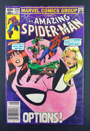 Amazing Spider-Man (1963) #243 NM- (9.2) John Romita Jr – Amazing Spider-Man #243 Comic Book Marvel Comics 1982 Spide…