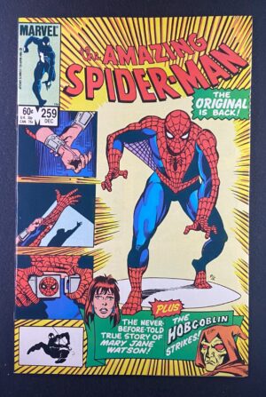 Amazing Spider-Man (1963) #259 NM (9.4) Ron Frenz Mary Jane Origin – Amazing Spider-Man #259 Comic Book Marvel Comics…