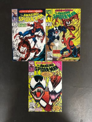 Amazing Spider-Man (1963) #361-363 (9.2/9.4) 1st Carnage Set – Amazing Spider-Man #361,362,363 Comic Book Marvel Comi…