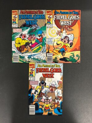 American Tail: Fievel Goes West (1992) #1-3 VF- (7.5) Complete Set – An American Tail: Fievel Goes West #1-3 Marvel C…