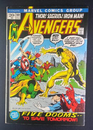 Avengers (1963) #101 FN (6.0) Harlan Ellison – Avengers #101 Comic Book Marvel 1967 Avengers