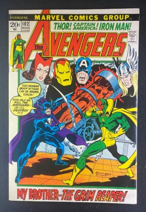 Avengers (1963) #102 VG/FN (5.0) – Avengers #102 Comic Book Marvel 1967 Avengers