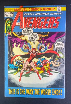 Avengers (1963) #104 VG/FN (5.0) – Avengers #104 Comic Book Marvel Comics 1972 Avengers
