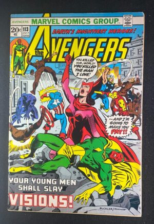 Avengers (1963) #113 VG+ (4.5) Scarlet Witch Mantis – Avengers #113 Comic Book Marvel Comics 1973 Avengers