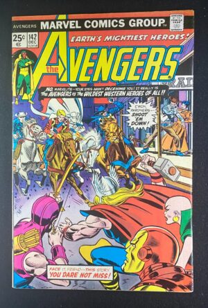 Avengers (1963) #142 FN- (5.5) Two-Gun Kid Rawhide Kid – Avengers #142 Comic Book Marvel Comics 1974 Avengers
