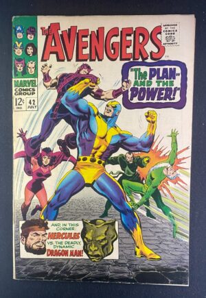 Avengers (1963) #42 FN (6.0) John Buscema – Avengers #42 Comic Book Marvel 1967 Avengers