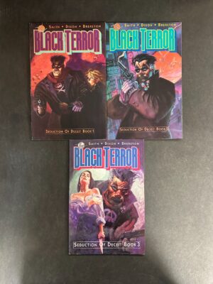 Black Terror (1989) #1-3 VF- (7.5) Complete Set – Black Terror #1-3 DC 1989