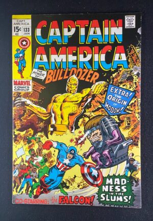 Captain America (1968) #133 VF- (7.5) Marie Severin – Captain America #133 Comic Book Marvel Comics 1970 Captain America