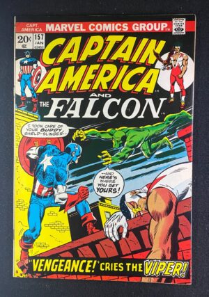 Captain America (1968) #157 FN/VF (7.0) 1st Viper – Captain America #157 Comic Book Marvel Comics 1973 Captain America