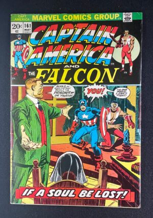 Captain America (1968) #161 VG/FN (5.0) – Captain America #161 Comic Book Marvel Comics 1973 Captain America