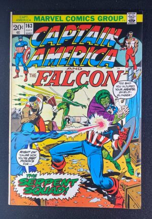 Captain America (1968) #163 VF- (7.5) 1st Serpent Squad – Captain America #163 Comic Book Marvel Comics 1973 Captain…