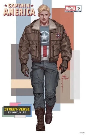 Captain America (2025) #5 NM Inhyuk Lee Street-Verse Variant Cover – Captain America #5 Marvel Comics 2025 Captain Am…